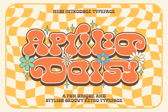 Aprilia Daisy: A Playful Retro Display Font That Delivers