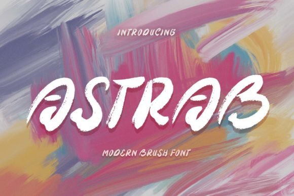 Astrab: A Modern Brush Font That Makes Your Campaign Stand Out