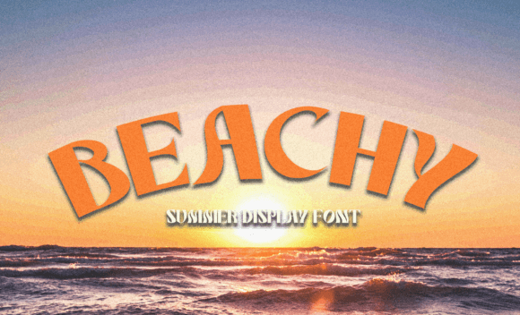 Beachy: A Display Font That Brings Summer Elegance to Real Branding Projects