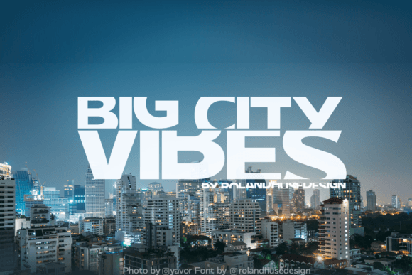 Big City Vibes: A Bold Display Font for Digital Impact