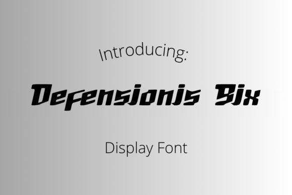 Defensionis Six: A Bold Display Font for Handmade Brands