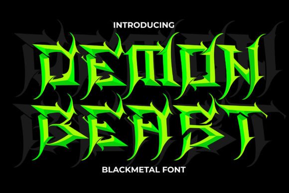 Demon Beast Font: A Brutal Display Typeface for Bold Brand Moments