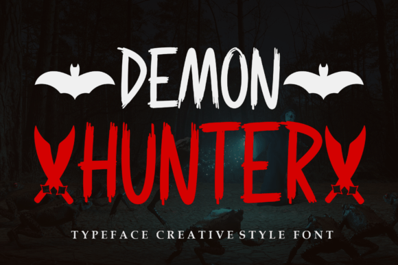Demon Hunter Font: A Bold Display Typeface for Striking Brand Identities