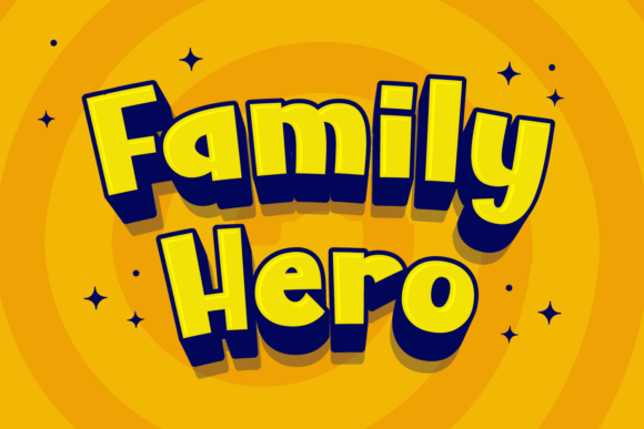 Family Hero: A Playful Display Font with Editorial Warmth