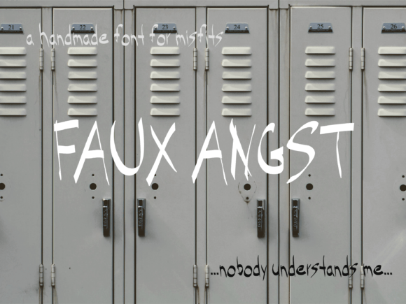 Faux Angst: A Display Font with Real Editorial Heart