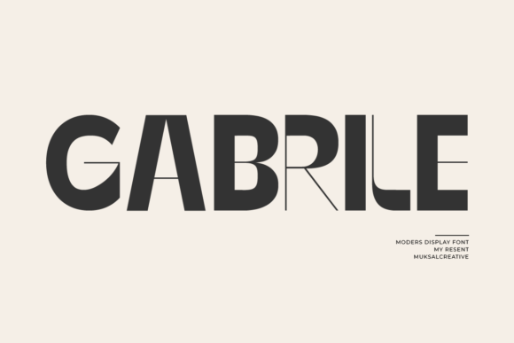 Gabrile: A Display Font That Makes Your Brand Feel Thoughtfully Designed