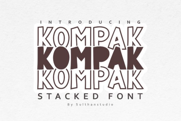 Kompak: A Playful Display Font for Digital Design