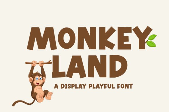 Monkey Land: A Bold, Joyful Display Font for Your Brand