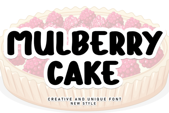 Mulberry Cake: A Sweet Handwritten Display Font for Crafters