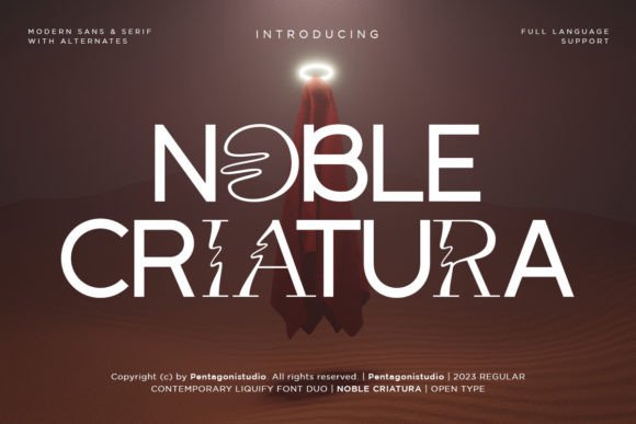 Noble Criatura: A Display Font That Lifts Your Digital Brand