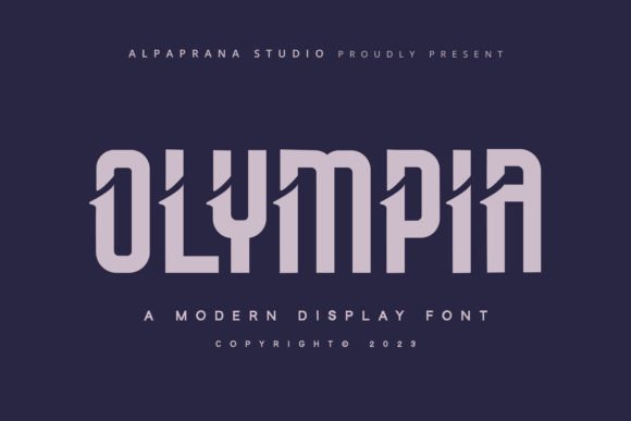 Olympia: A Modern Display Font That Feels Like It Belongs