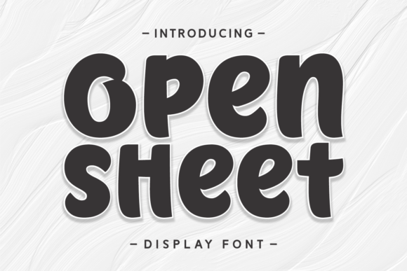 Open Sheet: A Handwritten Display Font with Editorial Warmth
