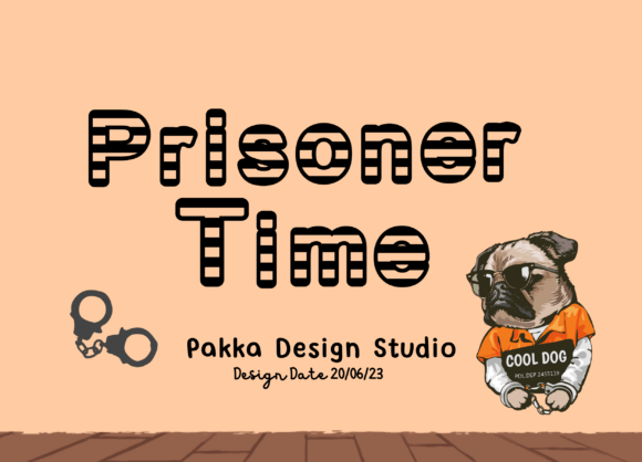 Prisoner Time Font: A Dramatic Display Typeface for Bold Digital Headlines