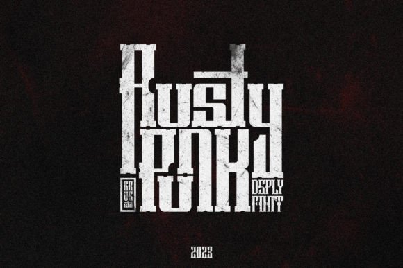 Rusty Punk Font: Steampunk Charm for Handmade Labels & Printables