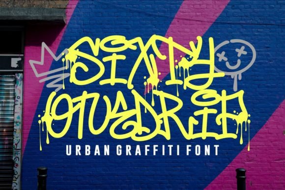 Sixty Onedrip: A Bold Display Font for Expressive Digital Branding