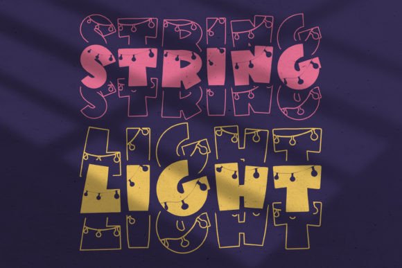 String Light Font: A Delightful Display Typeface for Handmade Creators